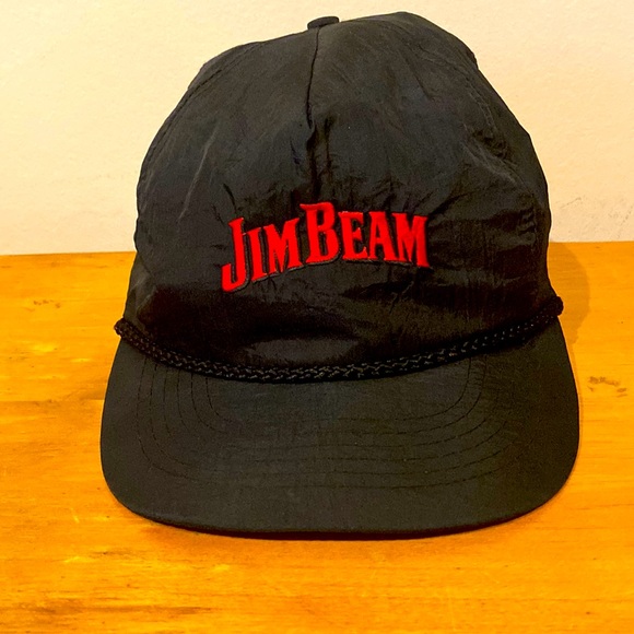 Unisex Adjustable Snap Back Jim Beam Baseball Style Hat / Cap with Chord - Picture 1 of 7